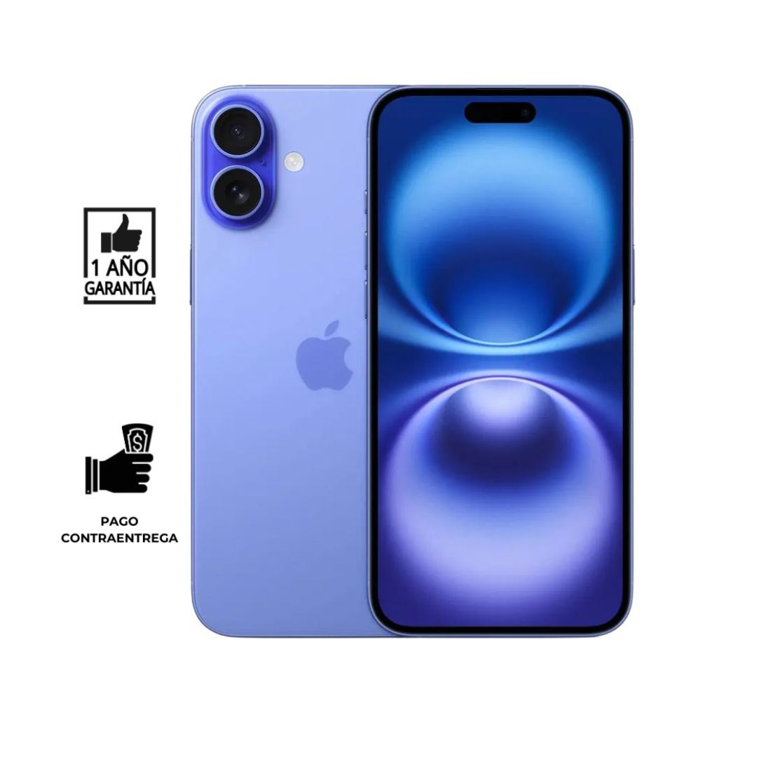 iPhone 16 128 Gb I Reacondicionado Grado A I color: Ultramarino